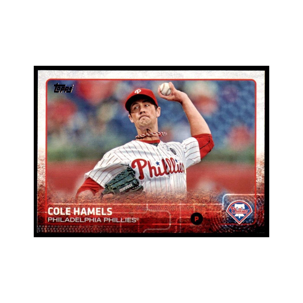 Cole Hamels 2015 Topps #10 Baseball Cards Baseball Card NM