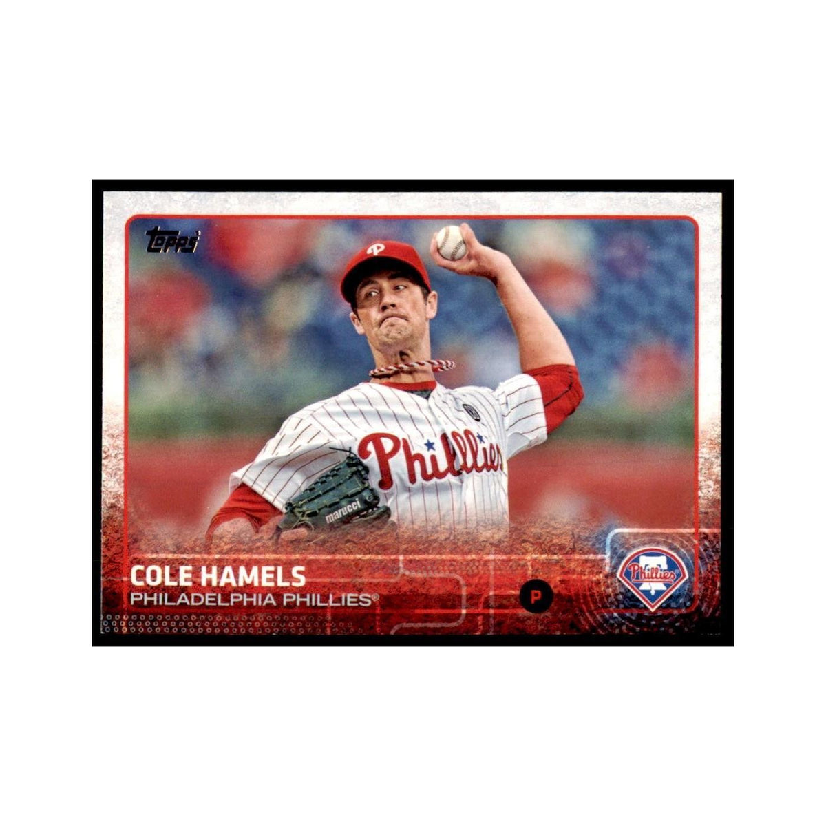 Cole Hamels 2015 Topps #10 Baseball Cards Baseball Card NM