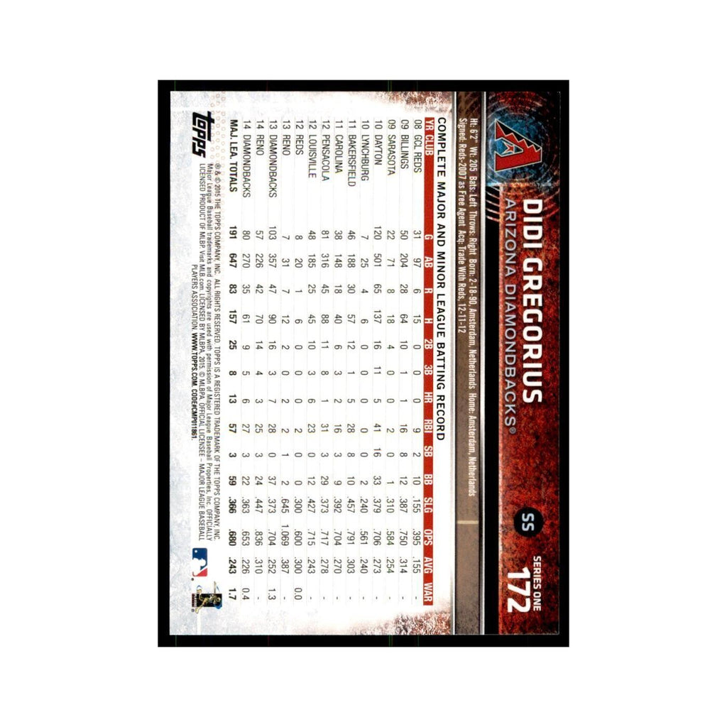 Didi Gregorius 2015 Topps #172 Baseball Cards Baseball Card NM
