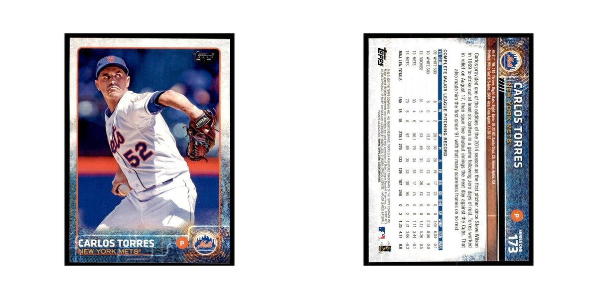 Carlos Torres 2015 Topps #173 Baseball Cards Baseball Card NM
