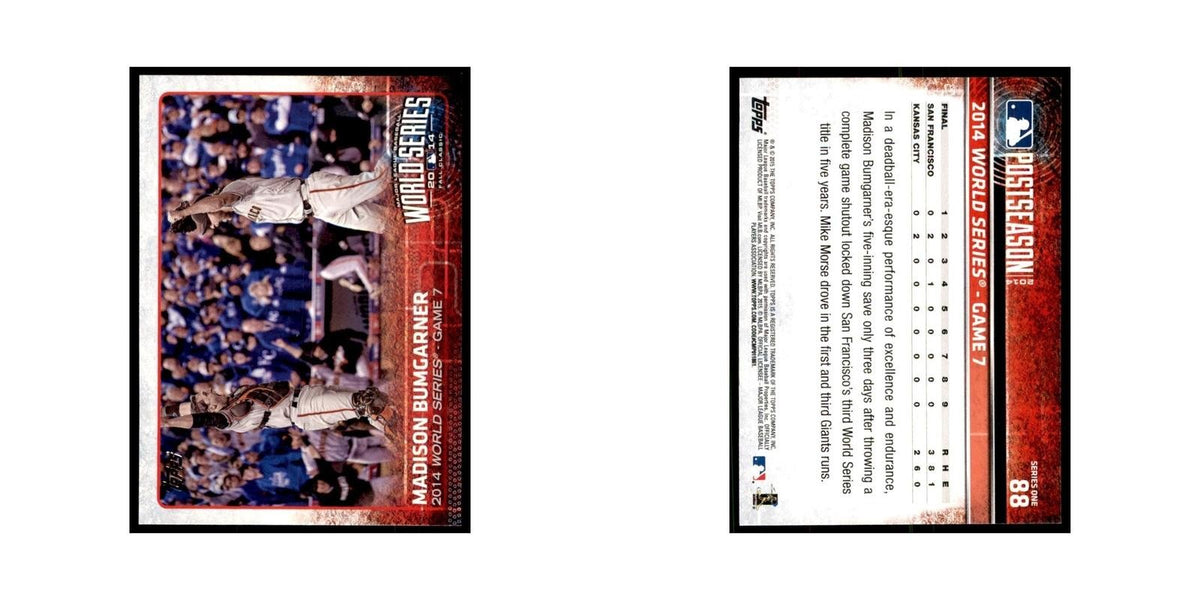 Madison Bumgarner 2015 Topps #88 Baseball Cards Baseball Card NM
