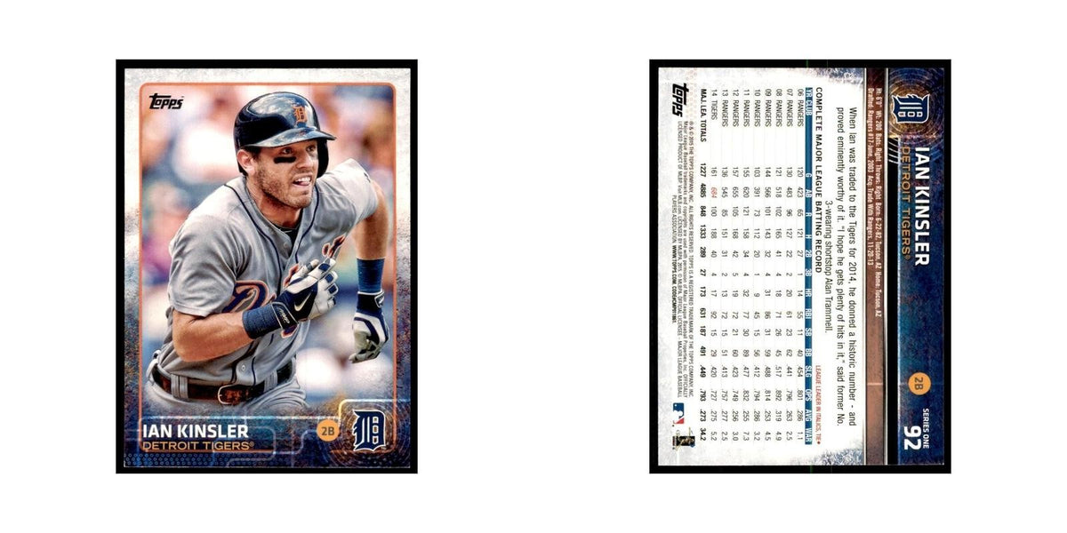 Ian Kinsler 2015 Topps #92 Baseball Cards Baseball Card NM