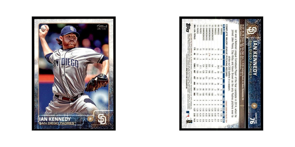 Ian Kennedy 2015 Topps #76 Baseball Cards Baseball Card NM