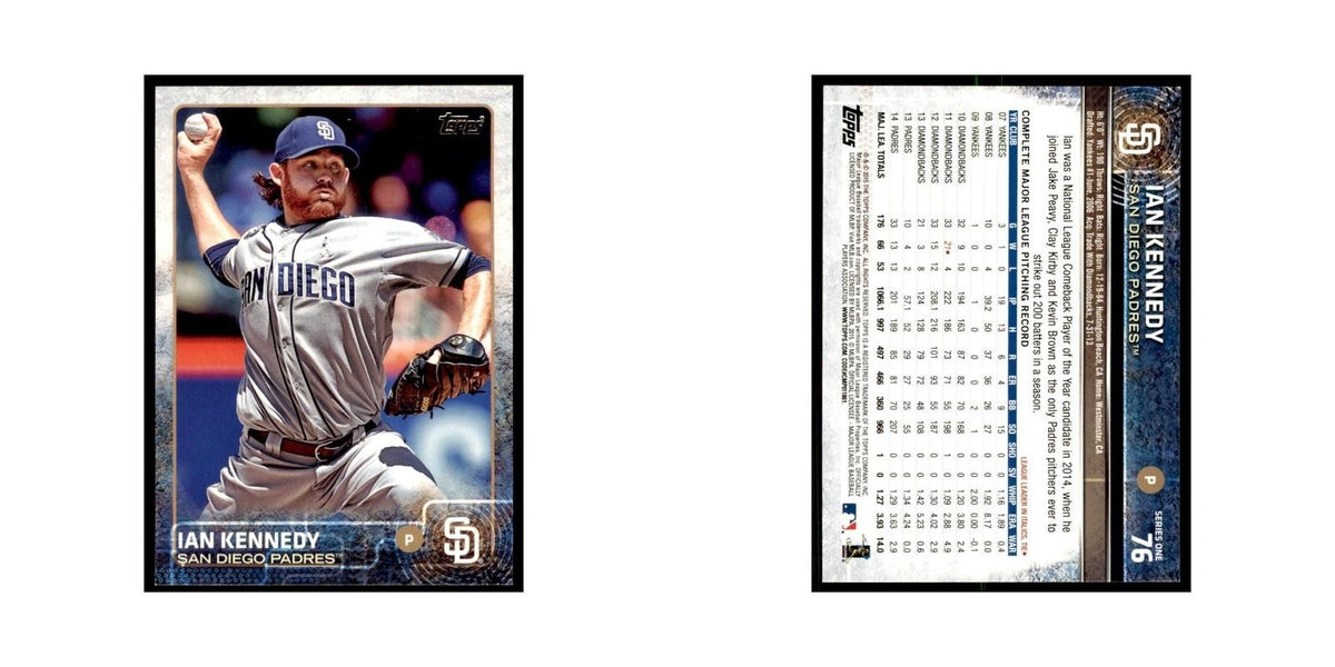 Ian Kennedy 2015 Topps #76 Baseball Cards Baseball Card NM
