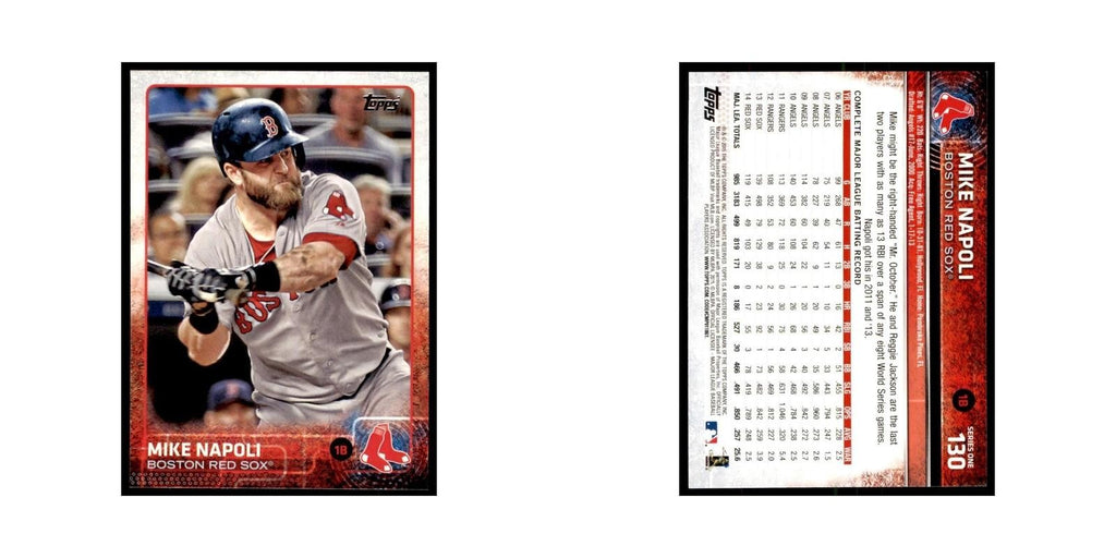 Mike Napoli 2015 Topps #130 Baseball Cards Baseball Card NM