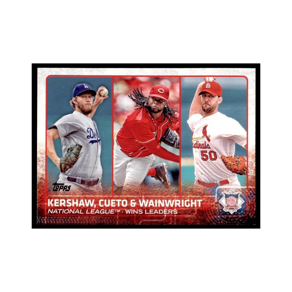 National League Wins Leaders 2015 Topps #85 Baseball Cards Baseball Card NM