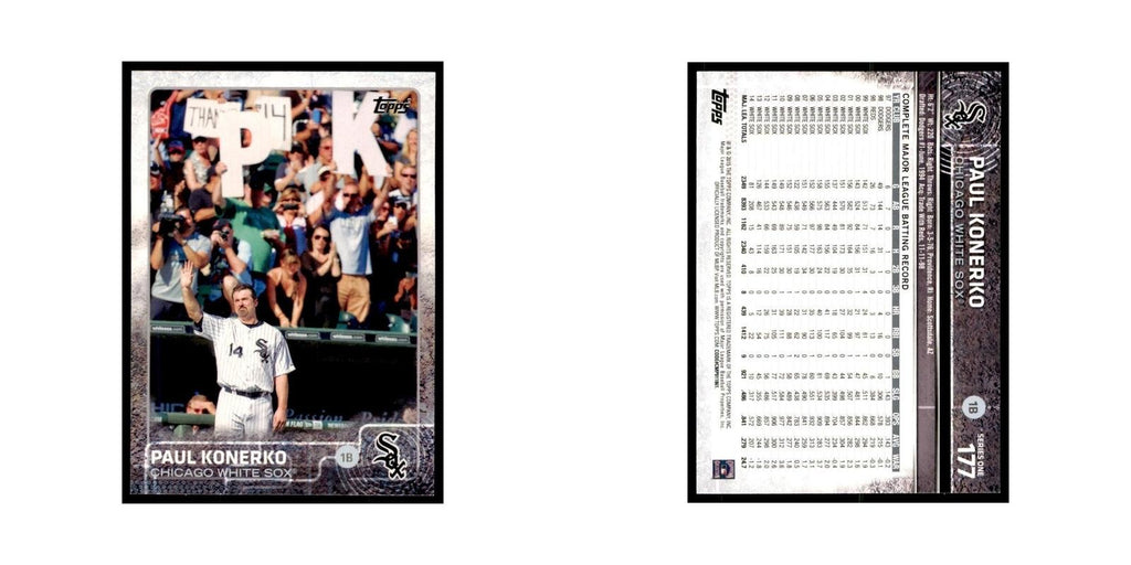 Paul Konerko 2015 Topps #177 Baseball Cards Baseball Card NM