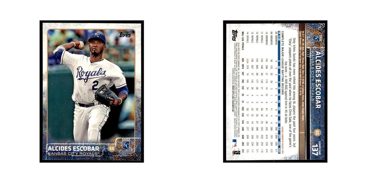 Alcides Escobar 2015 Topps #137 Baseball Cards Baseball Card NM