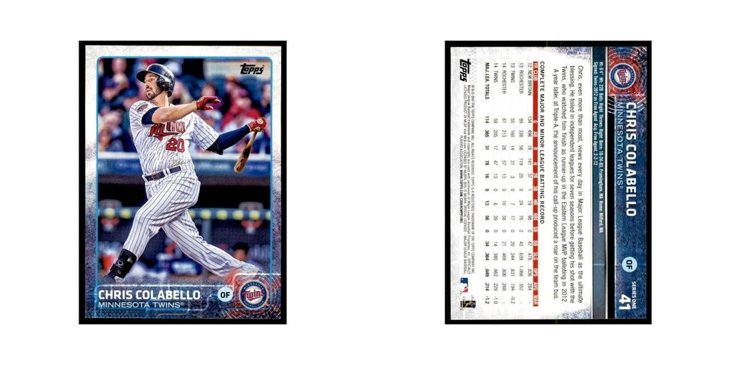 Chris Colabello 2015 Topps #41 Baseball Cards Baseball Card NM
