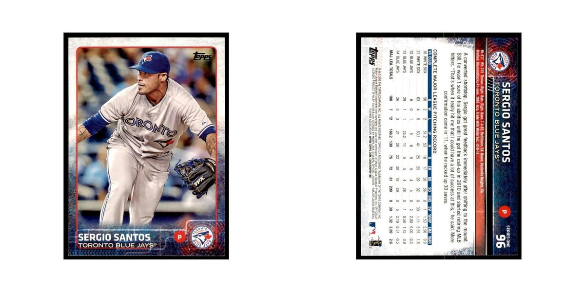 Sergio Santos 2015 Topps #96 Baseball Cards Baseball Card NM