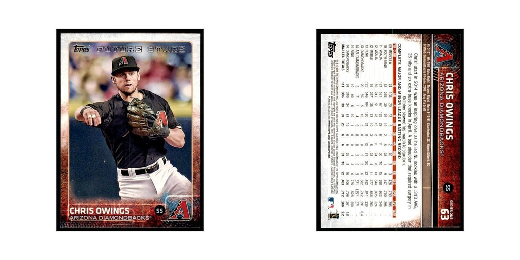 Chris Owings 2015 Topps #63 Baseball Cards Baseball Card NM