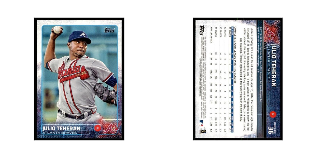 Julio Teheran 2015 Topps #36 Baseball Cards Baseball Card NM