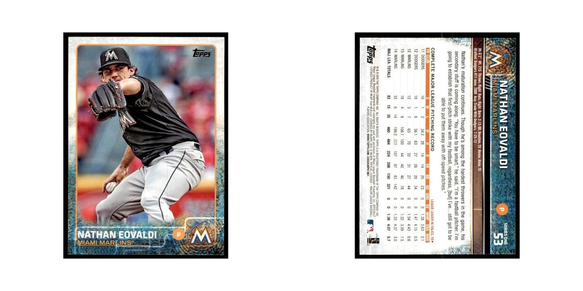 Nathan Eovaldi 2015 Topps #53 Baseball Cards Baseball Card NM