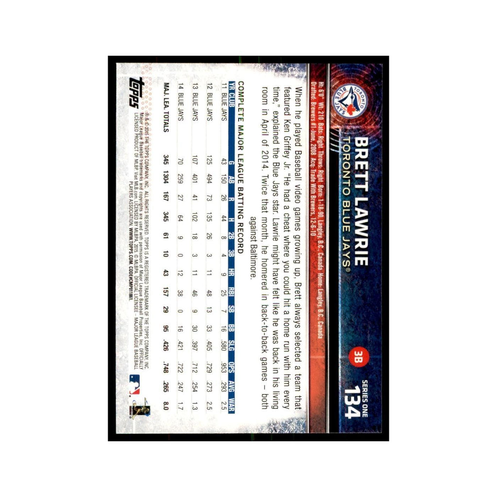 Brett Lawrie 2015 Topps #134 Baseball Cards Baseball Card NM