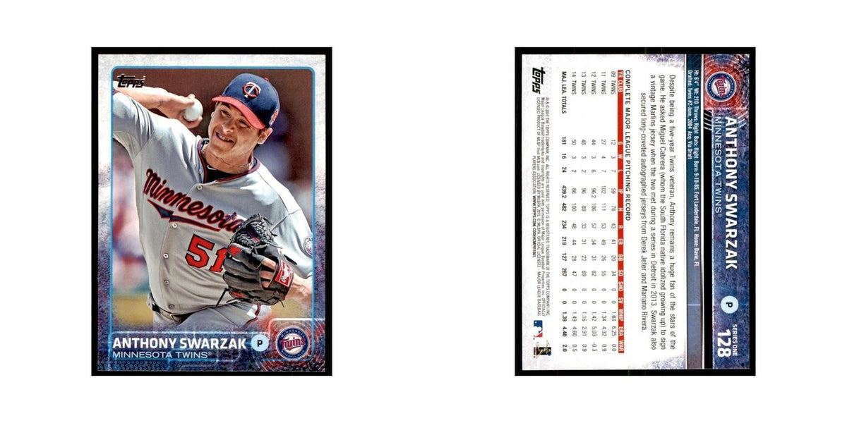 Anthony Swarzak 2015 Topps #128 Baseball Cards Baseball Card NM