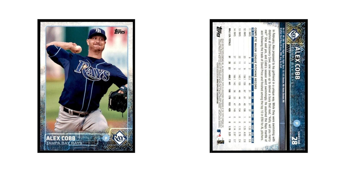 Alex Cobb 2015 Topps #28 Baseball Cards Baseball Card NM