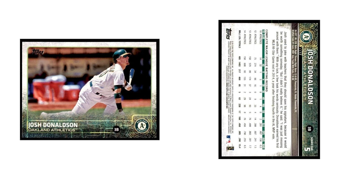 Josh Donaldson 2015 Topps #5 Baseball Cards Baseball Card NM