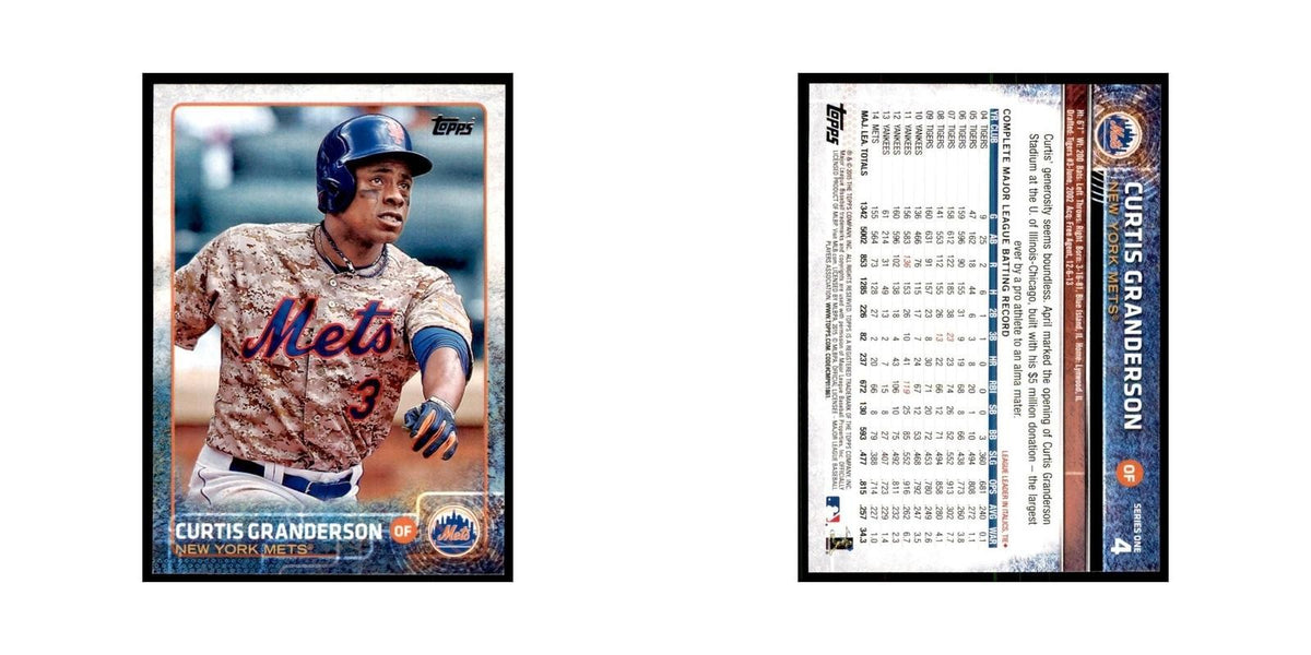 Curtis Granderson 2015 Topps #4 Baseball Cards Baseball Card NM