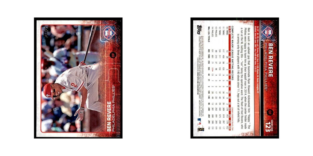 Ben Revere 2015 Topps #123 Baseball Cards Baseball Card NM
