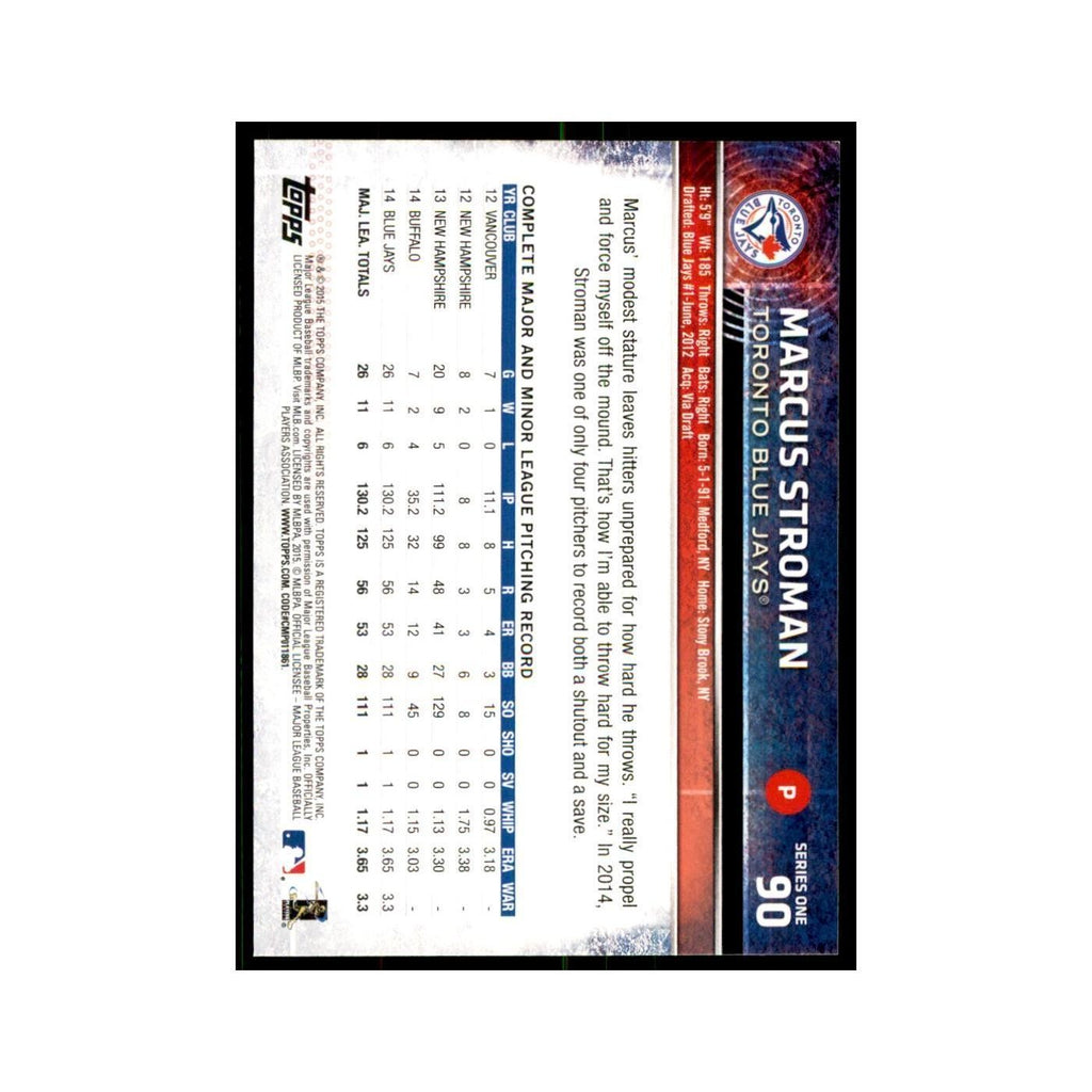 Marcus Stroman 2015 Topps #90 Baseball Cards Baseball Card NM