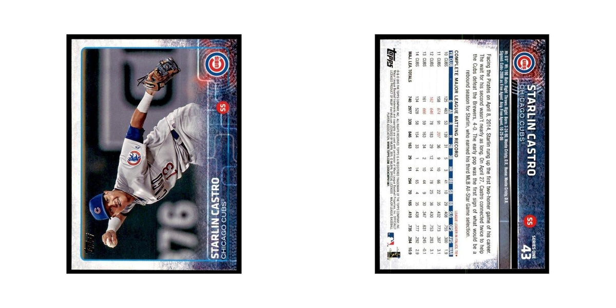 Starlin Castro 2015 Topps #43 Baseball Cards Baseball Card NM
