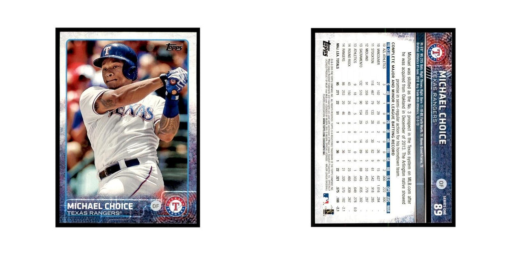 Michael Choice 2015 Topps #89 Baseball Cards Baseball Card NM