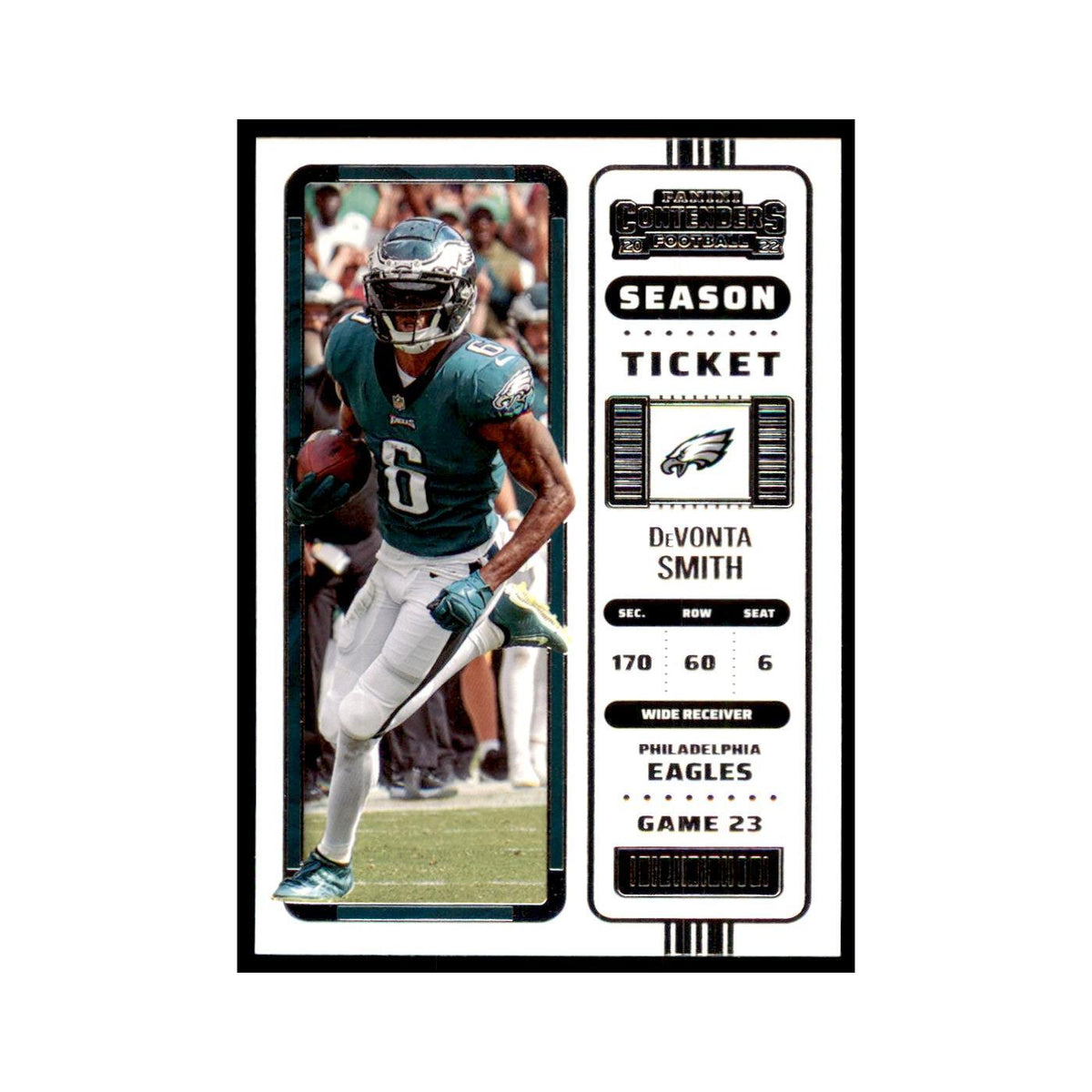 DeVonta Smith 2022 Panini Contenders #78 Philadelphia Eagles Football Card NM