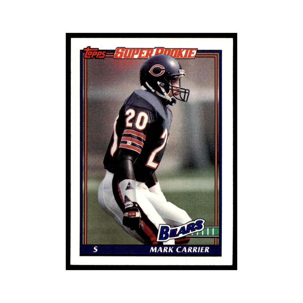 Mark Carrier 1991 Topps #172 Chicago Bears Football Card NM