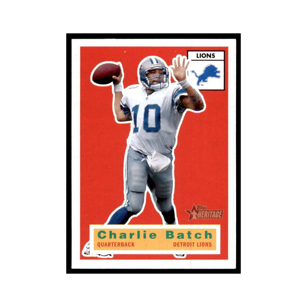 Charlie Batch 2001 Topps Heritage #37 Detroit Lions Football Card NM