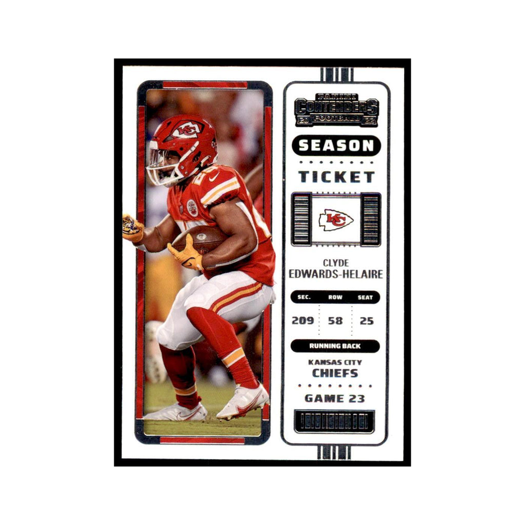 Clyde Edwards-Helaire 2022 Panini Contenders #61 Kansas City Chiefs NM
