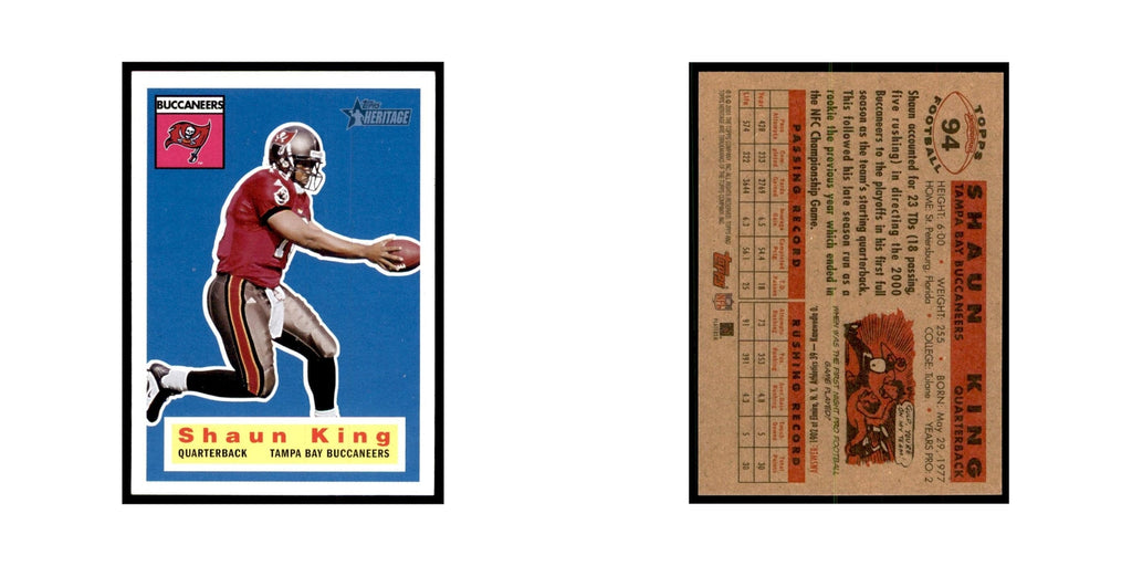 Shaun King 2001 Topps Heritage #94 Tampa Bay Buccaneers Football Card NM
