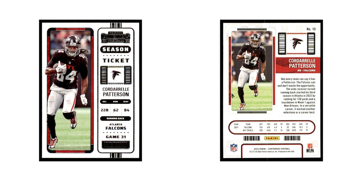 Cordarrelle Patterson 2022 Panini Contenders #10 Atlanta Falcons NM