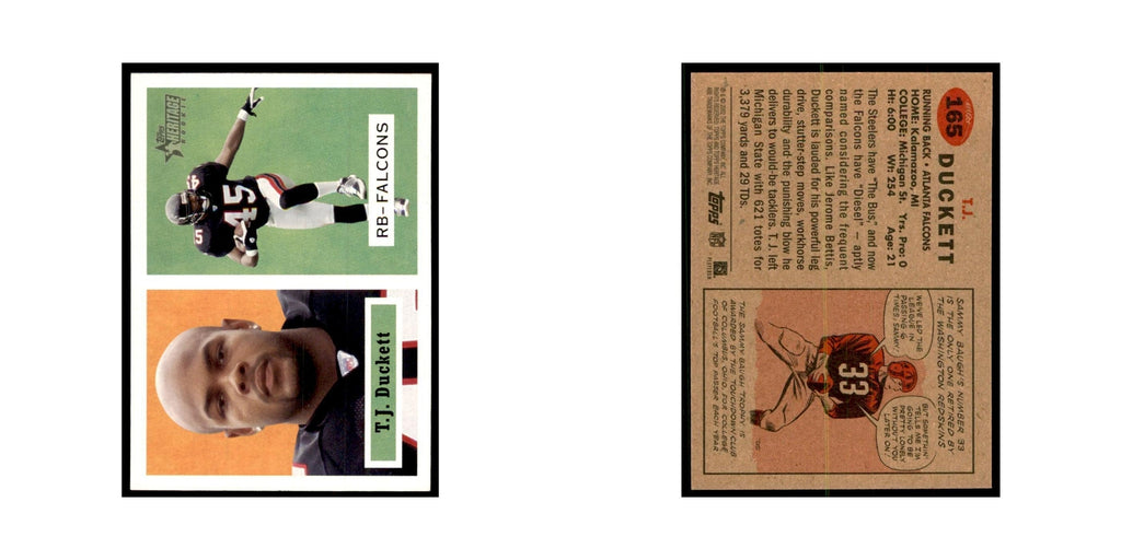 T.J. Duckett 2002 Topps Heritage #165 Atlanta Falcons Football Card NM