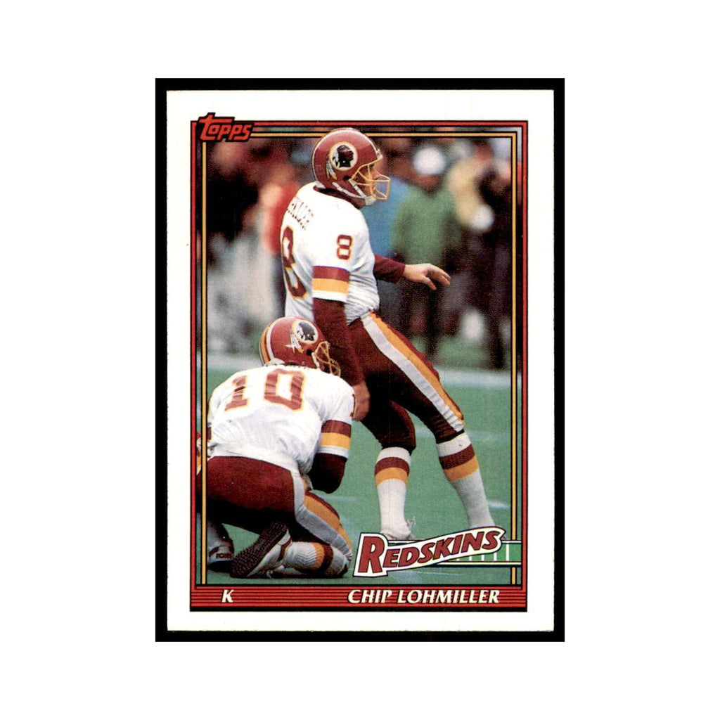 Chip Lohmiller 1991 Topps #182 Washington Redskins Football Card NM