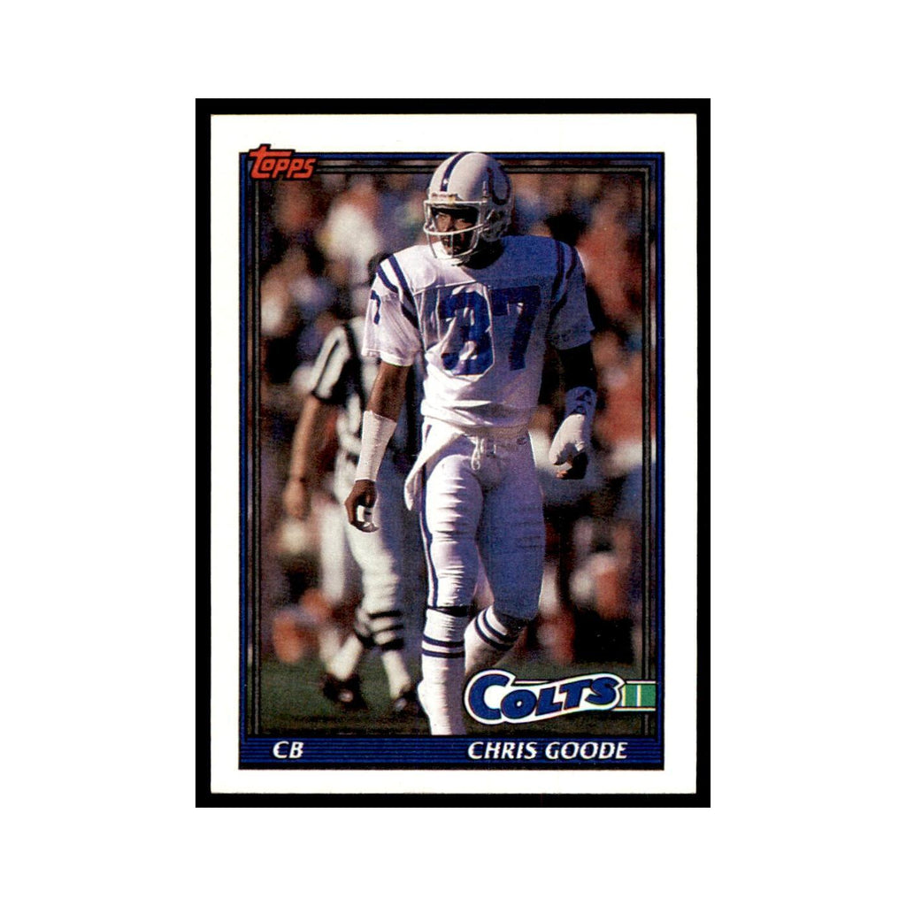 Chris Goode 1991 Topps #345 Indianapolis Colts Football Card NM
