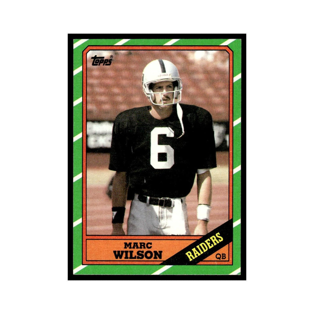 Marc Wilson 1986 Topps #61.0 Los Angeles Raiders Football Card EX
