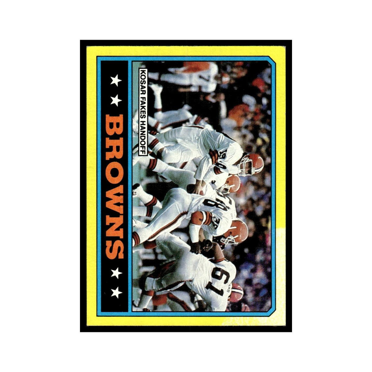 Browns Team Leaders 1986 Topps #185.0 Football Card EX