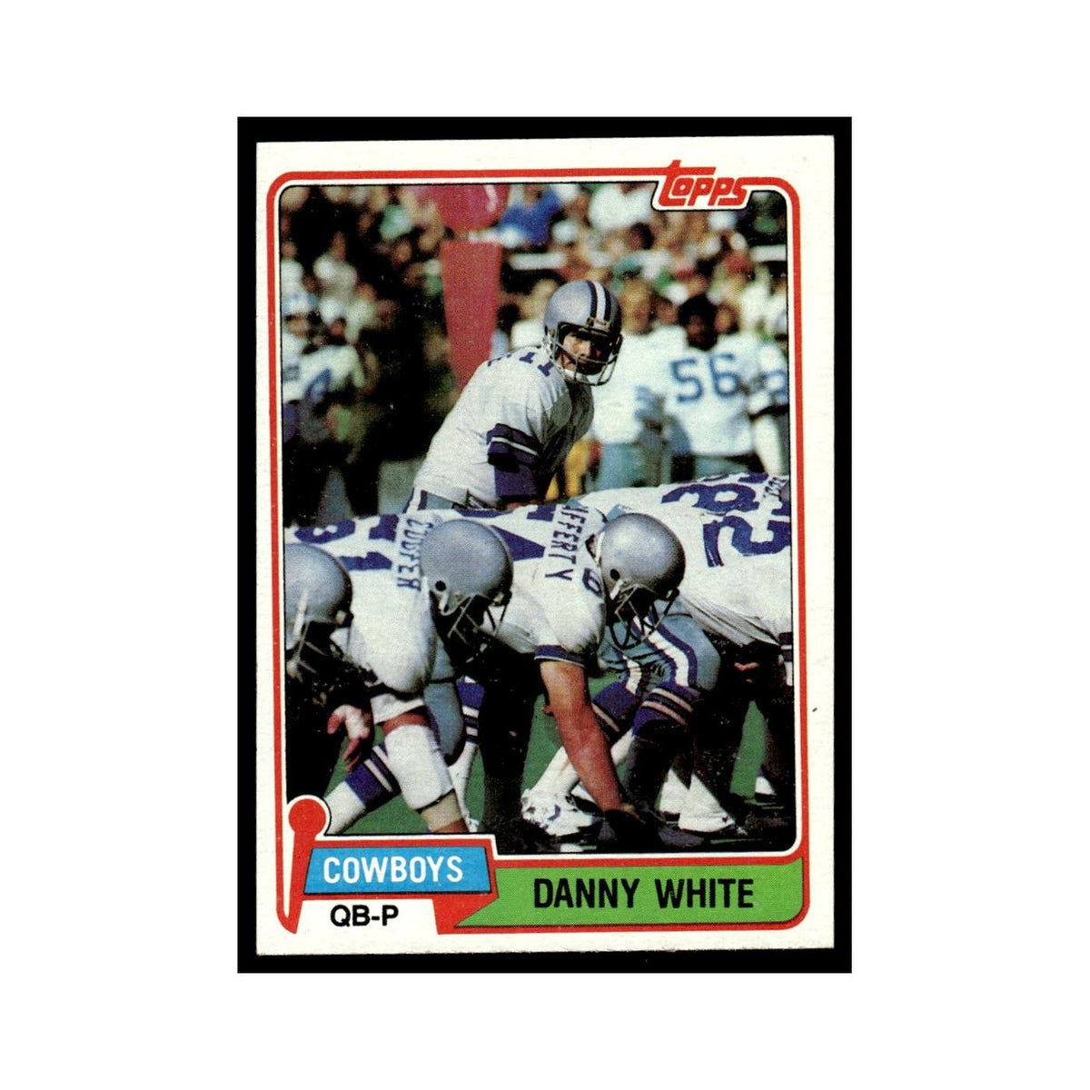 Danny White 1981 Topps #300.0 Dallas Cowboys Football Card EX