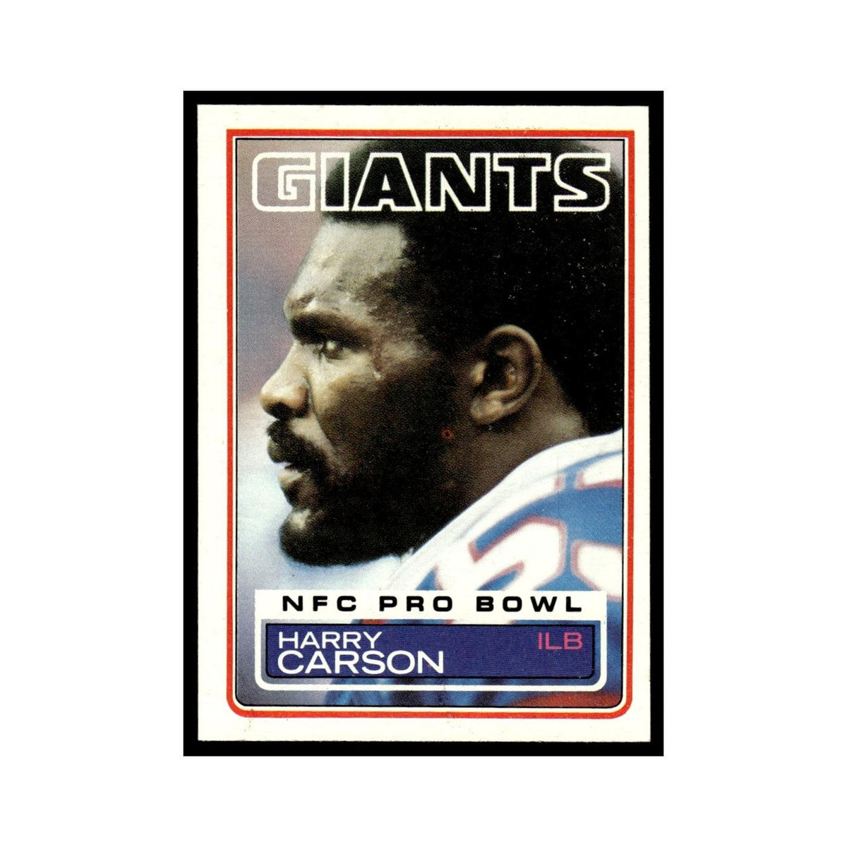 Harry Carson 1983 Topps #123.0 New York Giants Football Card EX