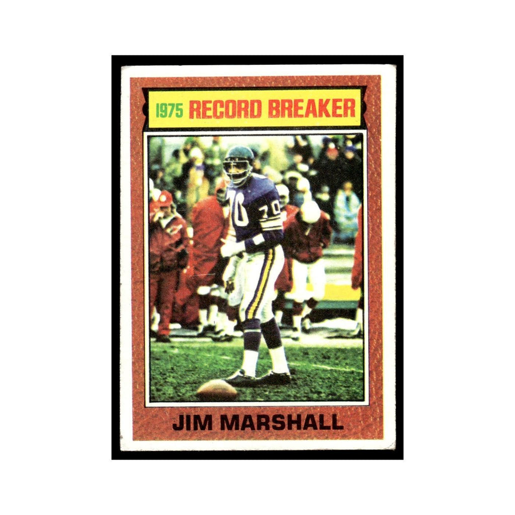 Jim Marshall 1976 Topps #4.0 Minnesota Vikings Football Card EX