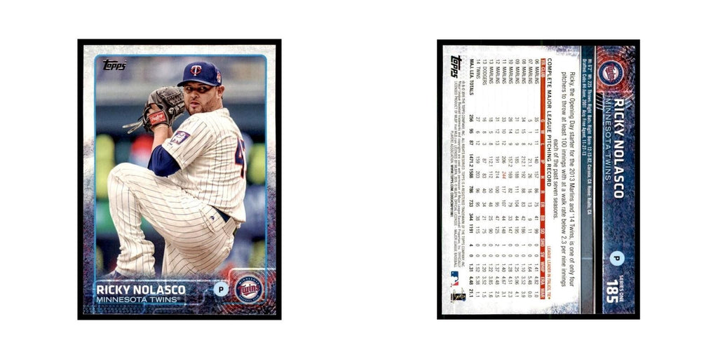 Ricky Nolasco 2015 Topps #185 Baseball Cards Baseball Card NM