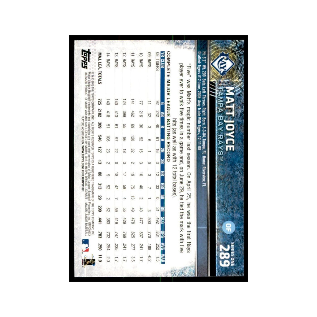 Matt Joyce 2015 Topps #289 Baseball Cards Baseball Card NM