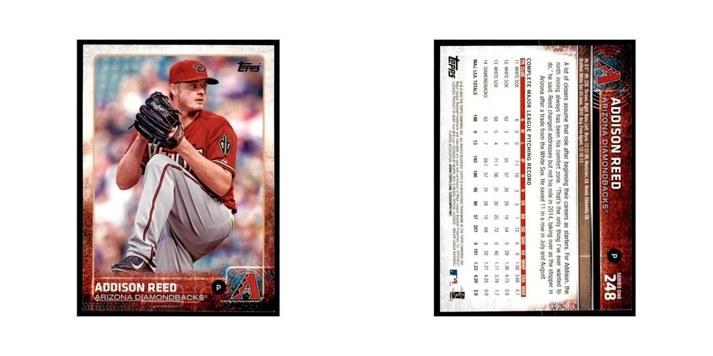 Addison Reed 2015 Topps #248 Baseball Cards Baseball Card NM