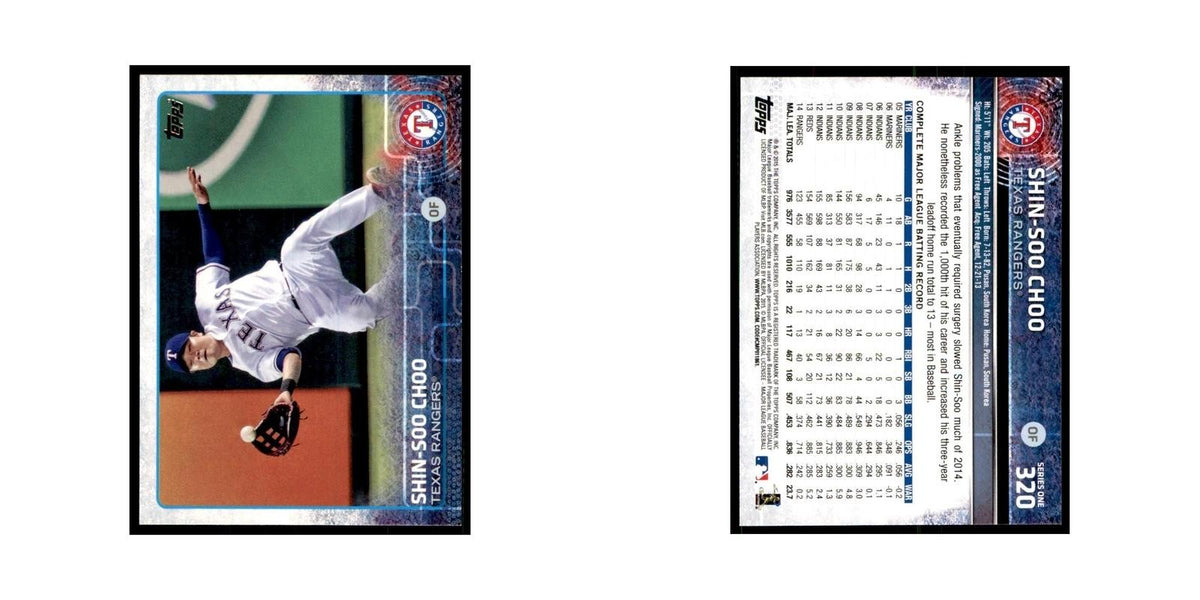 Shin-Soo Choo 2015 Topps #320 Baseball Cards Baseball Card NM