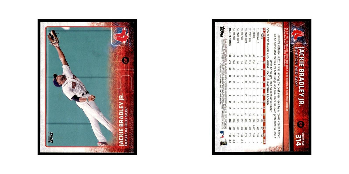 Jackie Bradley Jr. 2015 Topps #314 Baseball Cards Baseball Card NM