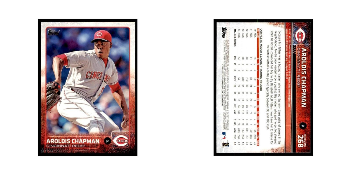 Aroldis Chapman 2015 Topps #268 Baseball Cards Baseball Card NM