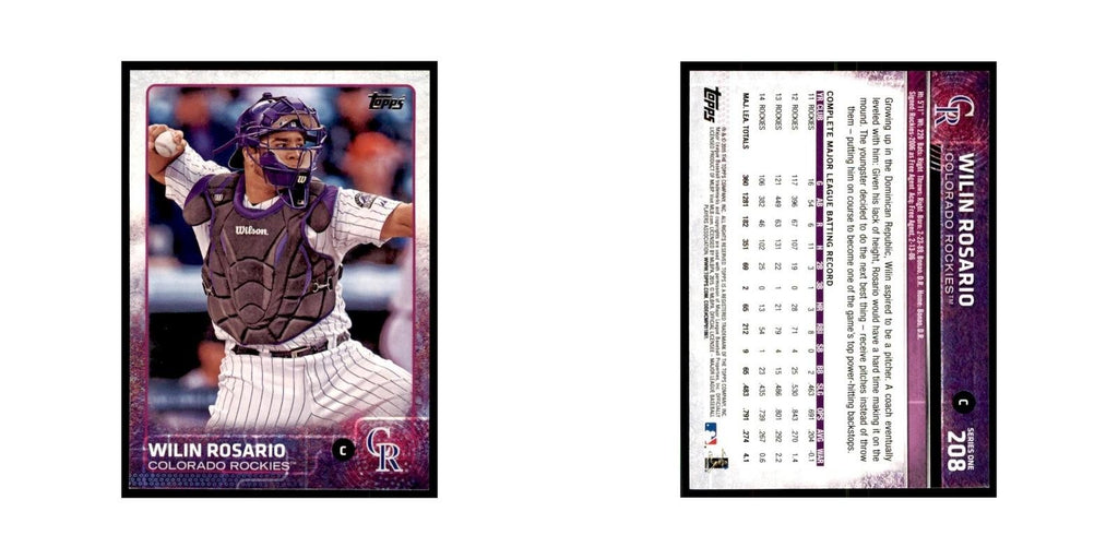 Wilin Rosario 2015 Topps #208 Baseball Cards Baseball Card NM