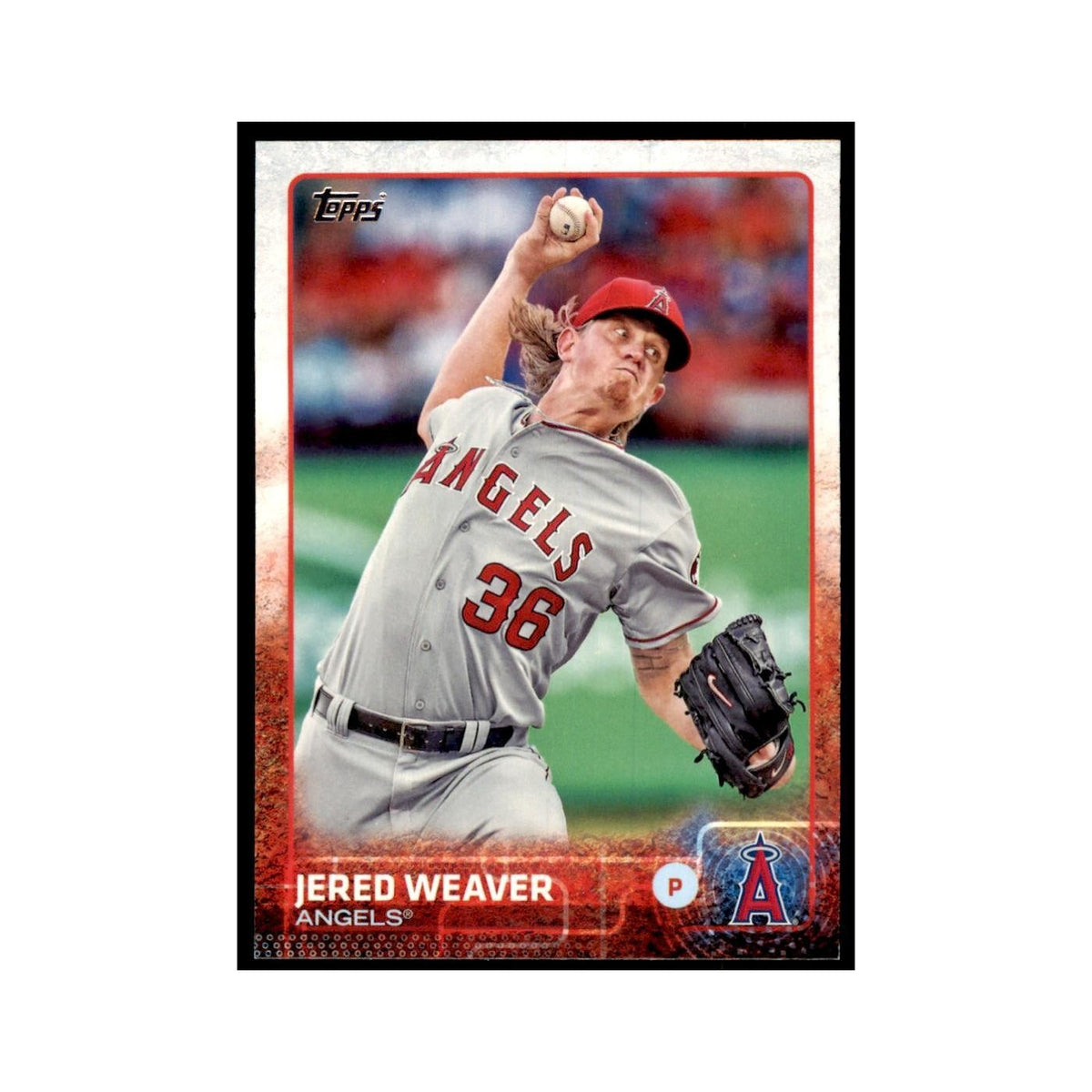 Jered Weaver 2015 Topps #213 Baseball Cards Baseball Card NM