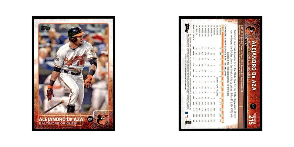 Alejandro De Aza 2015 Topps #215 Baseball Cards Baseball Card NM