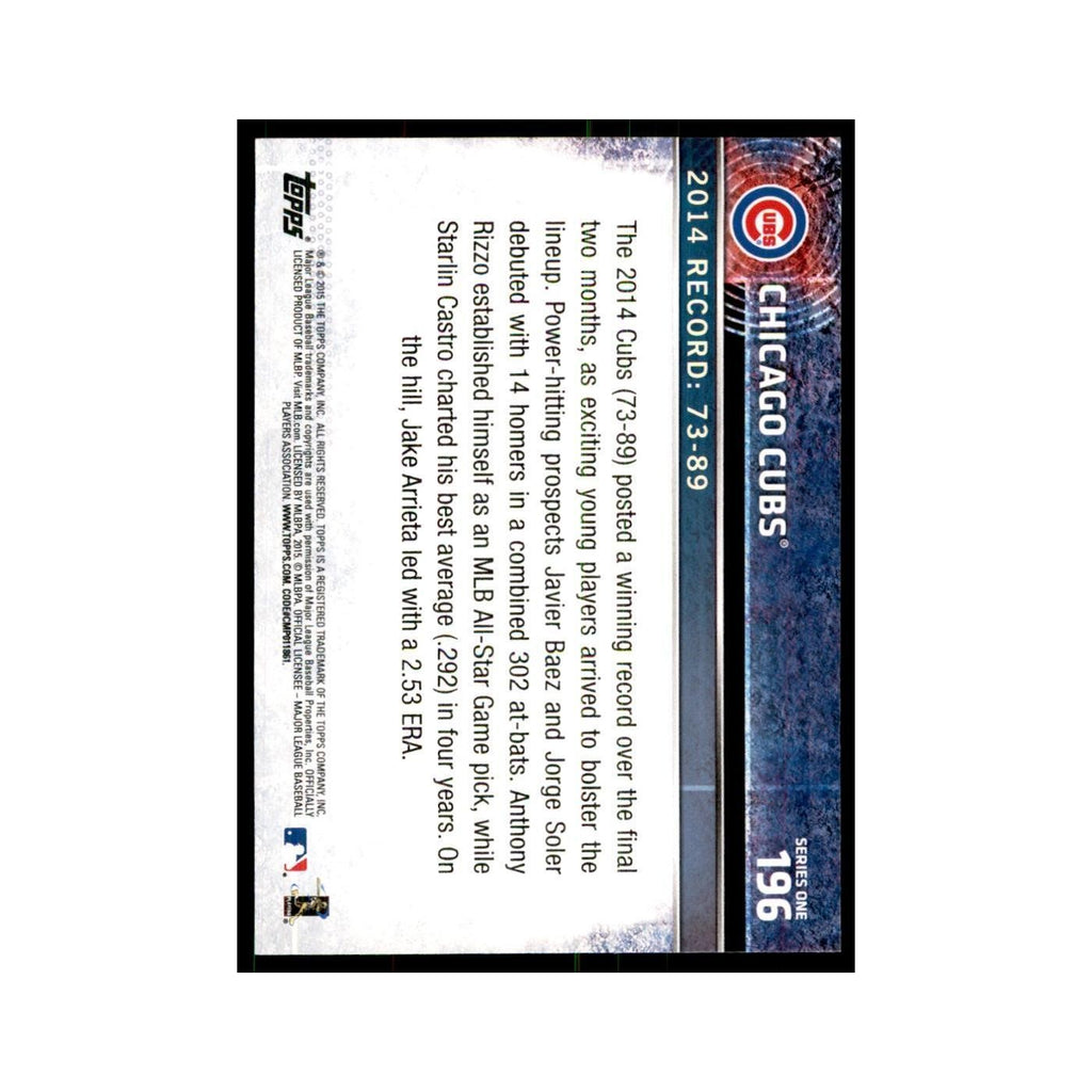Chicago Cubs 2015 Topps #196 Baseball Cards Baseball Card NM